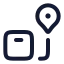 Shipmenttracking icon with stroke rounded style