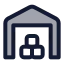 Shippingcenter icon with duotone standard style