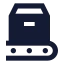 Shippingloading icon with solid sharp style