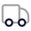 Shippingtruck icon with twotone rounded style