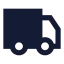 Shippingtruck icon with solid sharp style