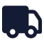 Shippingtruck icon with solid standard style