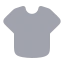 Shirt icon with bulk rounded style