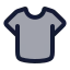 Shirt icon with duotone rounded style