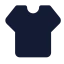 Shirt icon with solid standard style