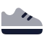 Shoes icon with bulk rounded style