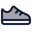 Shoes icon with duotone rounded style
