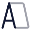 Shopsign icon with twotone rounded style