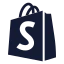 Shopify icon with solid standard style