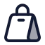 Shoppingbag icon with duotone rounded style