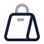 Shoppingbag icon with twotone rounded style