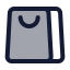 Shoppingbag icon with duotone standard style