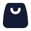 Shoppingbagcheck icon with solid standard style