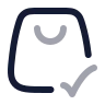 Shopping Bag Check icon preview