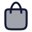 Shoppingbasket icon with duotone rounded style