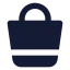 Shoppingbasket icon with solid standard style