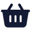 Shoppingbasket icon with solid standard style