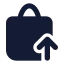 Shoppingbasketcheckin icon with solid standard style