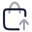 Shoppingbasketcheckin icon with twotone rounded style