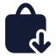 Shoppingbasketcheckout icon with solid standard style