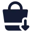Shoppingbasketcheckout icon with solid standard style
