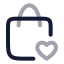 Shoppingbasketfavorite icon with twotone rounded style