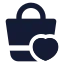 Shoppingbasketfavorite icon with solid standard style