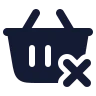Shopping Basket Remove 03 icon preview