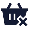 Shopping Basket Remove 03 icon preview
