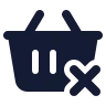 Shopping Basket Remove 03 icon preview