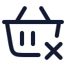 Shopping Basket Remove 03 icon preview