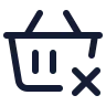 Shopping Basket Remove 03 icon preview