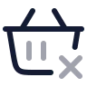 Shopping Basket Remove 03 icon preview