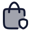 Shoppingbasketsecure icon with duotone rounded style