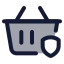 Shoppingbasketsecure icon with duotone standard style