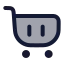Shoppingcart icon with duotone rounded style
