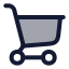 Shoppingcart icon with duotone rounded style