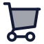 Shoppingcart icon with duotone standard style