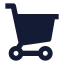 Shoppingcart icon with solid sharp style