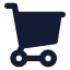 Shoppingcart icon with solid standard style