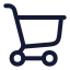 Shoppingcart icon with stroke rounded style
