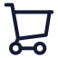 Shoppingcart icon with stroke standard style