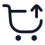 Shoppingcartcheckout icon with stroke rounded style