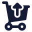 Shoppingcartcheckout icon with solid standard style