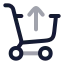 Shoppingcartcheckout icon with twotone rounded style