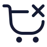 Shopping Cart Remove 01 icon preview