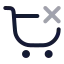 Shoppingcartremove icon with twotone rounded style