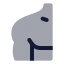 Shoulder icon with bulk rounded style