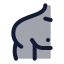 Shoulder icon with duotone rounded style