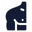Shoulder icon with solid standard style